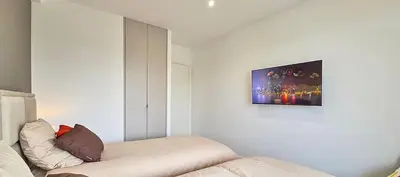 Un ou plusieurs lits dans un hébergement de l'établissement LX175 Vue mer - Terrasse - Parking - Domaine Privé