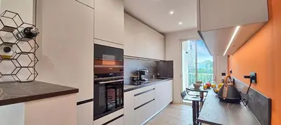 Cuisine ou kitchenette dans l'établissement LX175 Vue mer - Terrasse - Parking - Domaine Privé