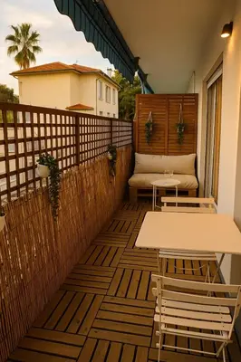 Balcon ou terrasse dans l'établissement Le Juanéa