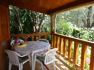 Balcon ou terrasse dans l'établissement Studio Chalet tout confort