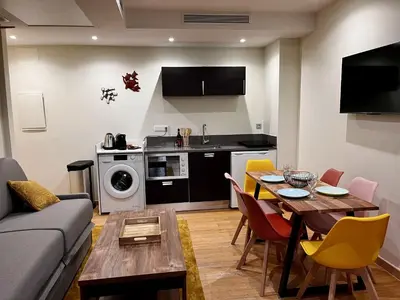 Cuisine ou kitchenette dans l'établissement Faré de la Vahiné