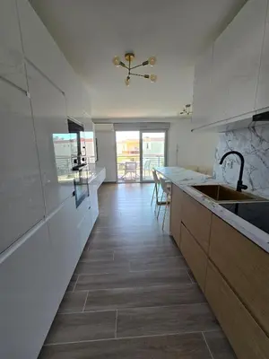 Cuisine ou kitchenette dans l'établissement La Plage rooftop