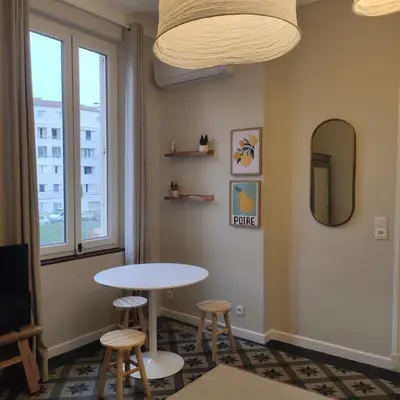 Plan de l'établissement Studio 25m2, Clim, Parking, proche centre ville et transport