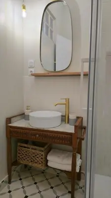 Salle de bains dans l'établissement Studio 25m2, Clim, Parking, proche centre ville et transport
