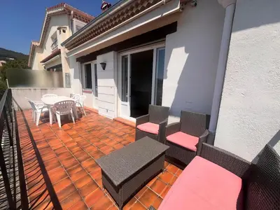 Balcon ou terrasse dans l'établissement Le paradis d Antibes