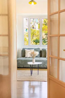 Coin salon dans l'établissement Apartment near Croisette and Cannes festival