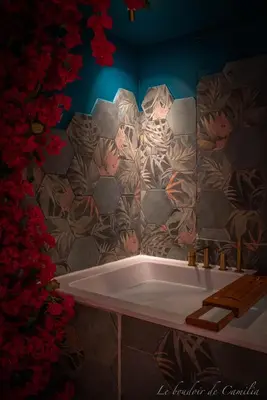 Salle de bains dans l'établissement Le Boudoir