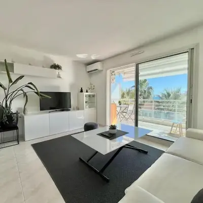 Studio classé 3 étoiles vue mer - terrasse et plage