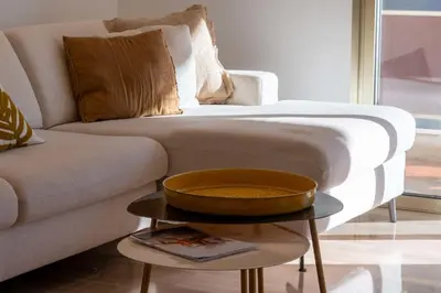 Coin salon dans l'établissement 3-Br Crossing Apartment Palm Beach