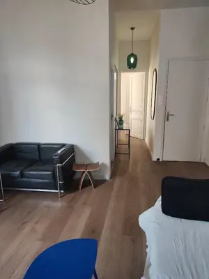 Un ou plusieurs lits dans un hébergement de l'établissement Cannes centre superbe 3 pièces moderne 10 min à pied du Palais des festivals et croisette