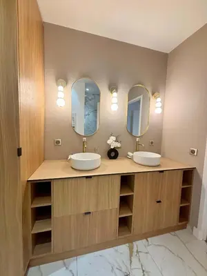 Salle de bains dans l'établissement SCARLETT 4 Bedroom next to the Croisette