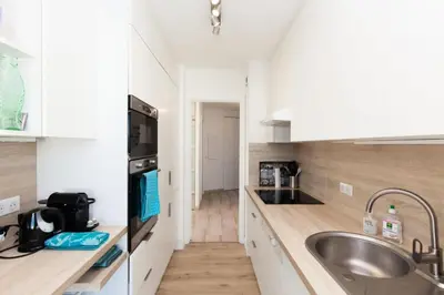 Cuisine ou kitchenette dans l'établissement Résidence 3p De Standing, Vue Mer Et Grande Terrasse - 3P de standing, vue mer et grande terrasse MAE-1613