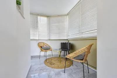 Coin salon dans l'établissement Résidence Cannes Palm Beach, 2 Min Des Plages - Cannes Palm beach, 2 min des plages MAE-1813