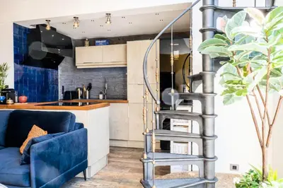 Cuisine ou kitchenette dans l'établissement Résidence Duplex En Toit-terrasse à Deux Pas De La Croisette - Duplex en toit-terrasse à deux pas de la Croisette MAE-2383