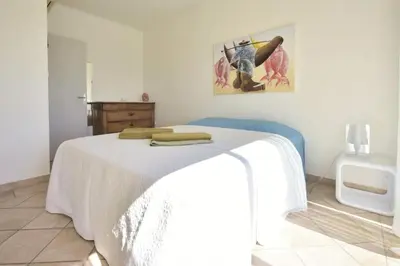 Un ou plusieurs lits dans un hébergement de l'établissement Résidence Maison Avec, Piscine & Vue Mer - Antibes - Maison avec, piscine & vue mer - Antibes MAE-2393