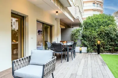 Jardin de l'établissement Résidence 3p Centre-ville Avec Jardin, 1min De La Croisette - 3P centre-ville avec jardin, 1min de la Croisette MAE-2443