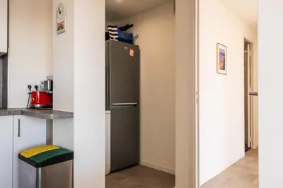 Cuisine ou kitchenette dans l'établissement Résidence 4p Avec Terrasse Vue Mer à Deux Pas Des Plages - 4P avec terrasse vue mer à deux pas des plages MAE-2593