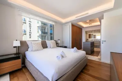 Un ou plusieurs lits dans un hébergement de l'établissement Résidence Rare ! Appartement Grand Standing - Croisette - RARE ! Appartement grand standing - Croisette MAE-2603