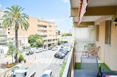 Balcon ou terrasse dans l'établissement Résidence Palm Beach Studio Avec Terrasse A 150m Des Plages - Palm Beach studio avec terrasse a 150m des plages MAE-2773