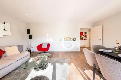 Coin salon dans l'établissement Résidence Beau 3p, Vue Mer, Plages à Pied - Beau 3P, Vue Mer, Plages à pied MAE-3553