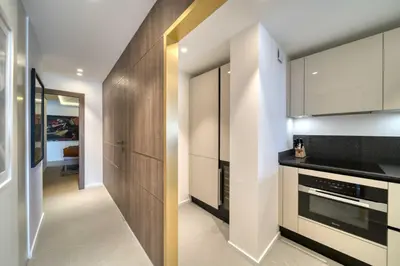Cuisine ou kitchenette dans l'établissement REF 1295 - Cannes Croisette - Sea view apartment for rent