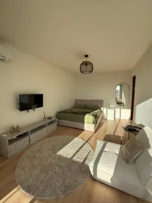 Télévision ou salle de divertissement dans l'établissement Proche Festival de Cannes - Studio avec Loggia - Gare à 5min Bus au pied de l'immeuble