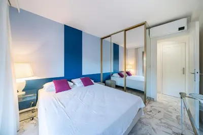 Un ou plusieurs lits dans un hébergement de l'établissement Cozystay 1763 Éclatant 2 pièces centre Cannes