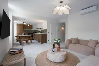 Cuisine ou kitchenette dans l'établissement Maya Cannes