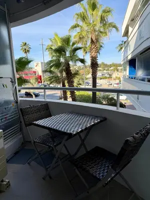 Balcon ou terrasse dans l'établissement Studio en bord de mer !