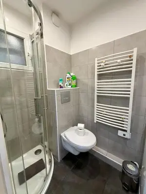 Salle de bains dans l'établissement Studio en bord de mer !