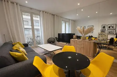 Coin salon dans l'établissement 2 pièces - Croisette