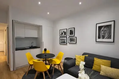 Cuisine ou kitchenette dans l'établissement 2 pièces - Croisette