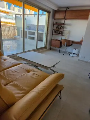 Coin salon dans l'établissement Exceptional apartment, Sea view ,Terrace