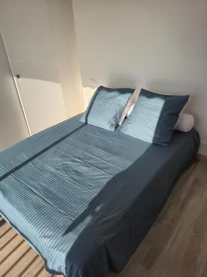 Un ou plusieurs lits dans un hébergement de l'établissement Exceptional apartment, Sea view ,Terrace