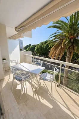 Balcon ou terrasse dans l'établissement Les Terrasses de la Pinède, T3, 4P, Plage & Pinède