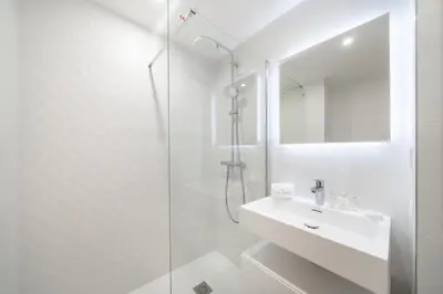 Salle de bains dans l'établissement Chic appartement 2 pièces