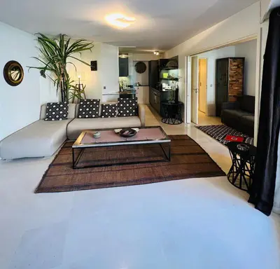 Coin salon dans l'établissement Residence Carlton Riviera
