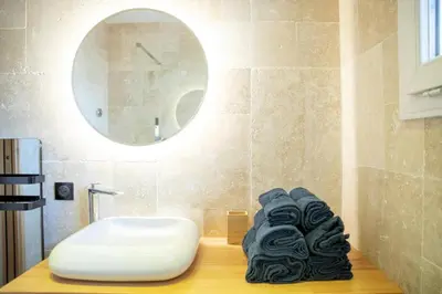 Salle de bains dans l'établissement New - Appartement ou Studio Vieil Antibes