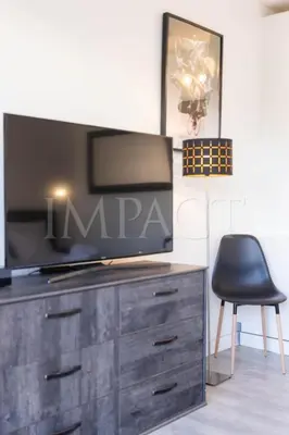 Télévision ou salle de divertissement dans l'établissement Cannes Croisette 2034 - Studio for rent