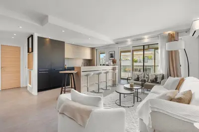 Coin salon dans l'établissement 11 MADRID - Splendid one-bedroom apartment near Croisette