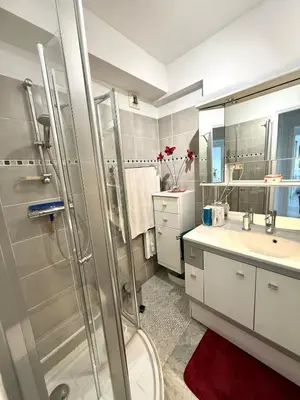 Salle de bains dans l'établissement T2 derrière le Martinez - Croisette