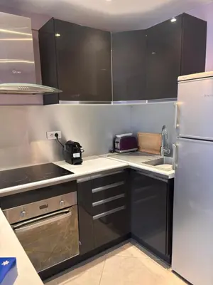Cuisine ou kitchenette dans l'établissement Studio Palais Rouaze-50m de la Croisette