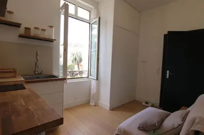 Cuisine ou kitchenette dans l'établissement Pearl Studio by Halldis