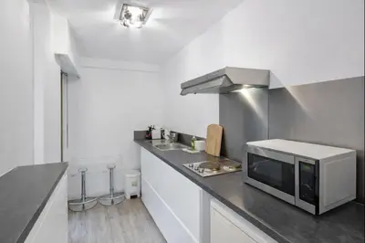 Cuisine ou kitchenette dans l'établissement Branly