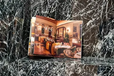 Coin salon dans l'établissement Sable Croisette - Appartement de Luxe avec terrasse et vue Mer