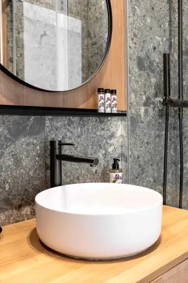 Salle de bains dans l'établissement Prestige Croisette - Apartment with Panoramic Terrace and Sea View in Cannes