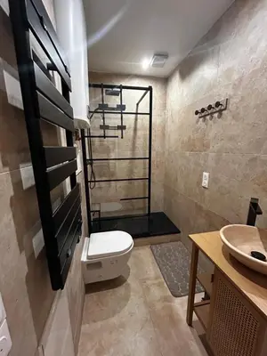 Salle de bains dans l'établissement Studio moderne Proche Cannes Croisette et Antibes