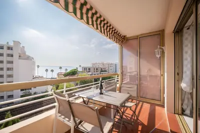 Balcon ou terrasse dans l'établissement Bel Azur