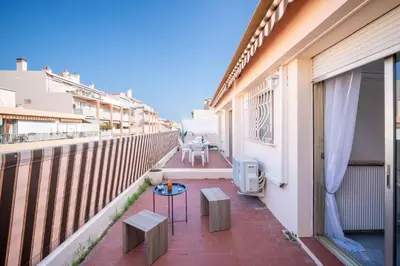 Balcon ou terrasse dans l'établissement Bel Azur