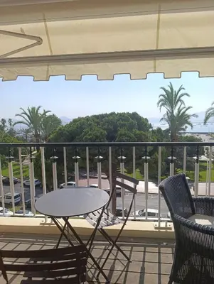 Balcon ou terrasse dans l'établissement Viva Riviera Studio Croisette Terrace Sea View